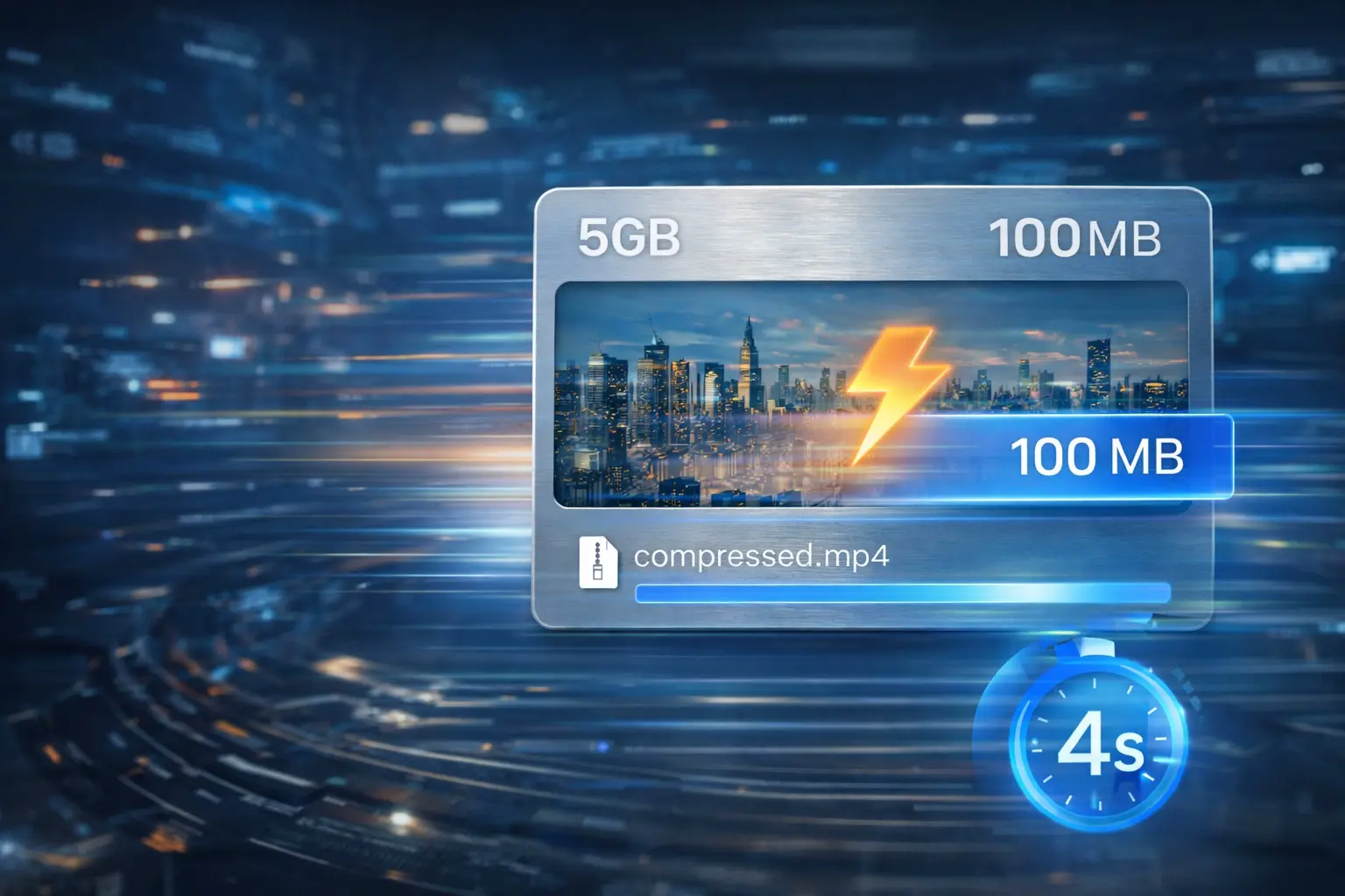 Snelle videocompressor voor grote bestanden